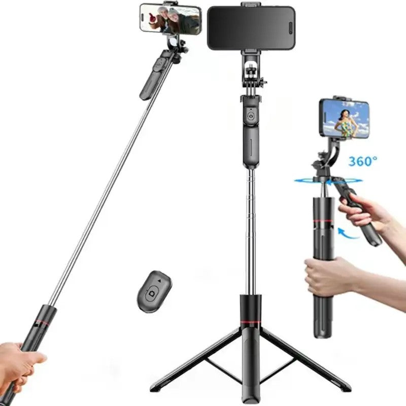 Adjustable Phone & Camera Tripod Selfie Stick with Bluetooth Remote
