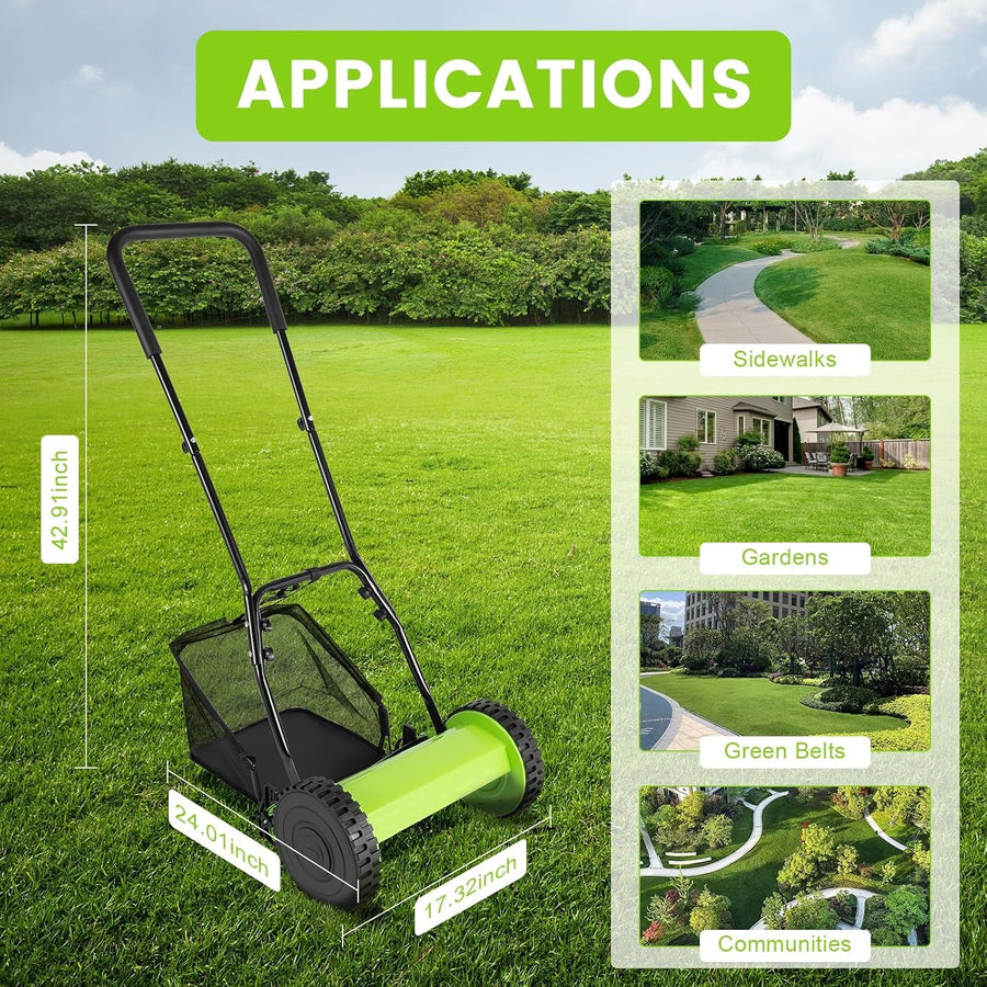 21-Inch Hand Push Lawn Sweeper
