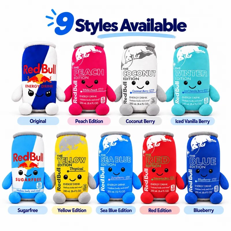 Energy Drink Can Plush Toy