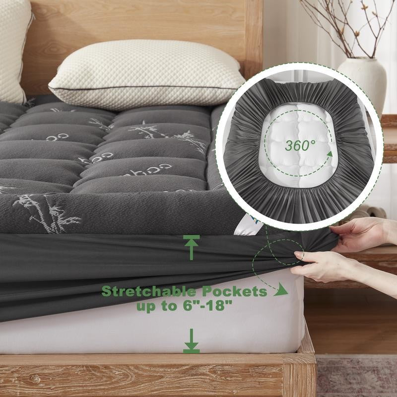 CloudChill Bamboo Cooling Mattress Topper