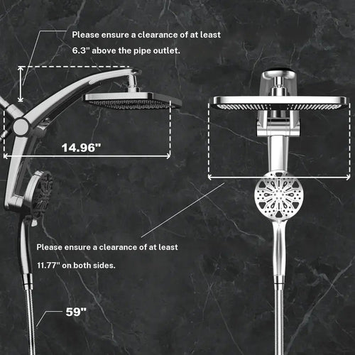Dual Rain Shower Combo