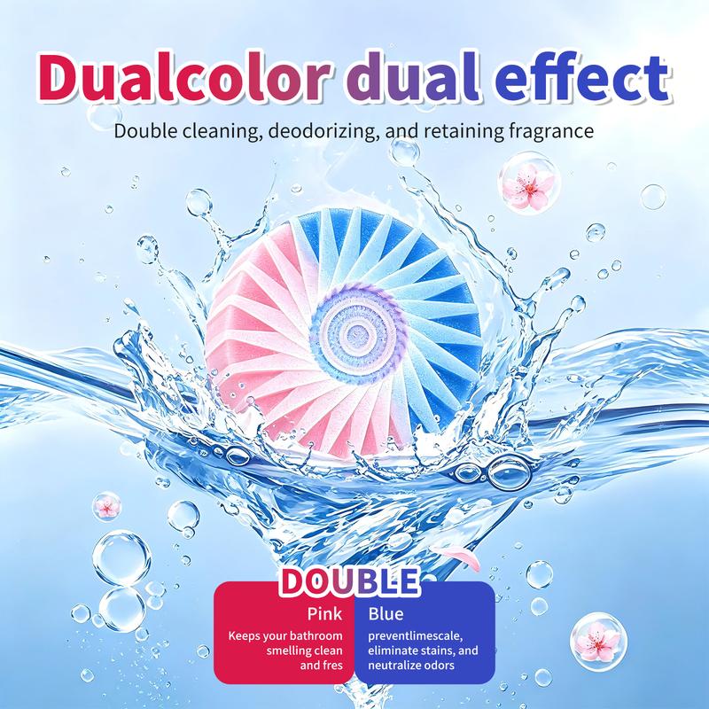 6-Pack Automatic Toilet Bowl Cleaner Tablets: Flush-Activated