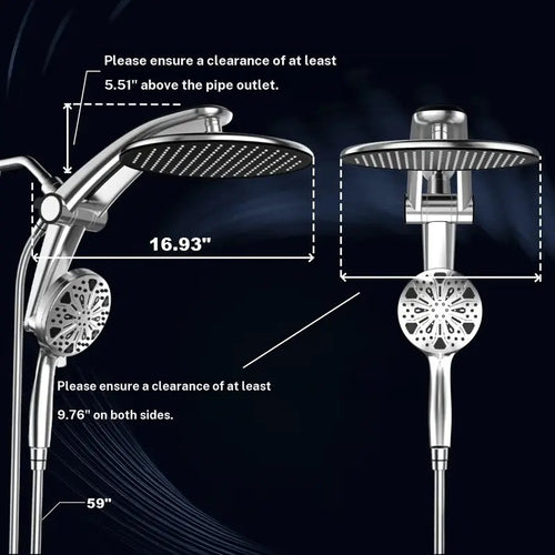 Dual Rain Shower Combo