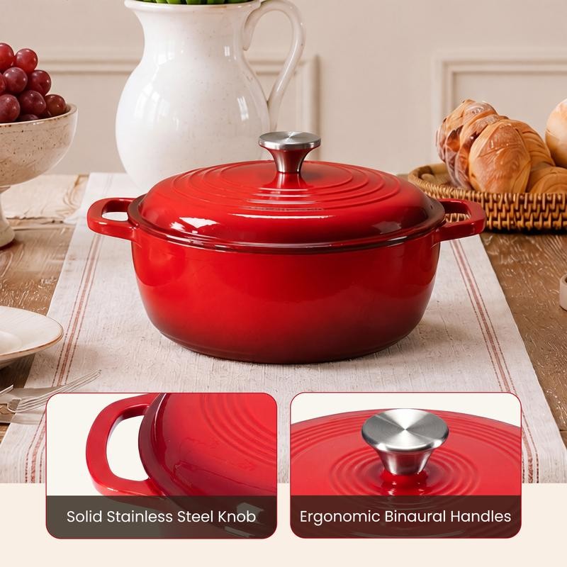 Enameled Cast Iron Dutch Oven