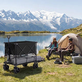 Humva© DeckWagon: Two-Deck Folding Utility Wagon.