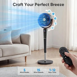 Quiet Adjustable Pedestal Fan for Sleep