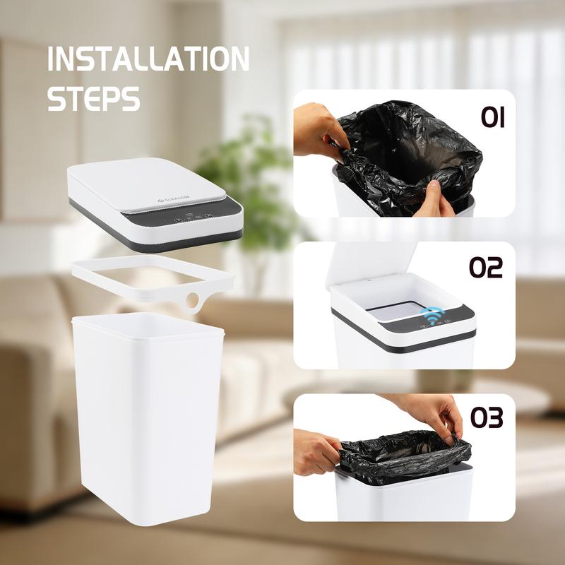 Humva Touchless Trash Can