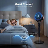 Quiet Adjustable Pedestal Fan for Sleep