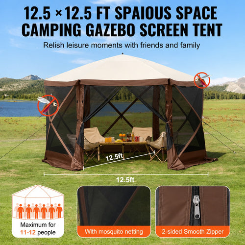 HavenShade 12.5FT Screen Gazebo