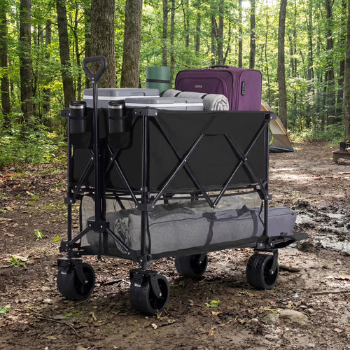 Humva© DeckWagon: Two-Deck Folding Utility Wagon.