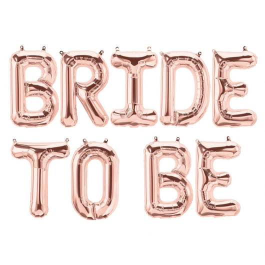 She Said YES Rose Gold 16" Balloon Banner | Multiple phrases!