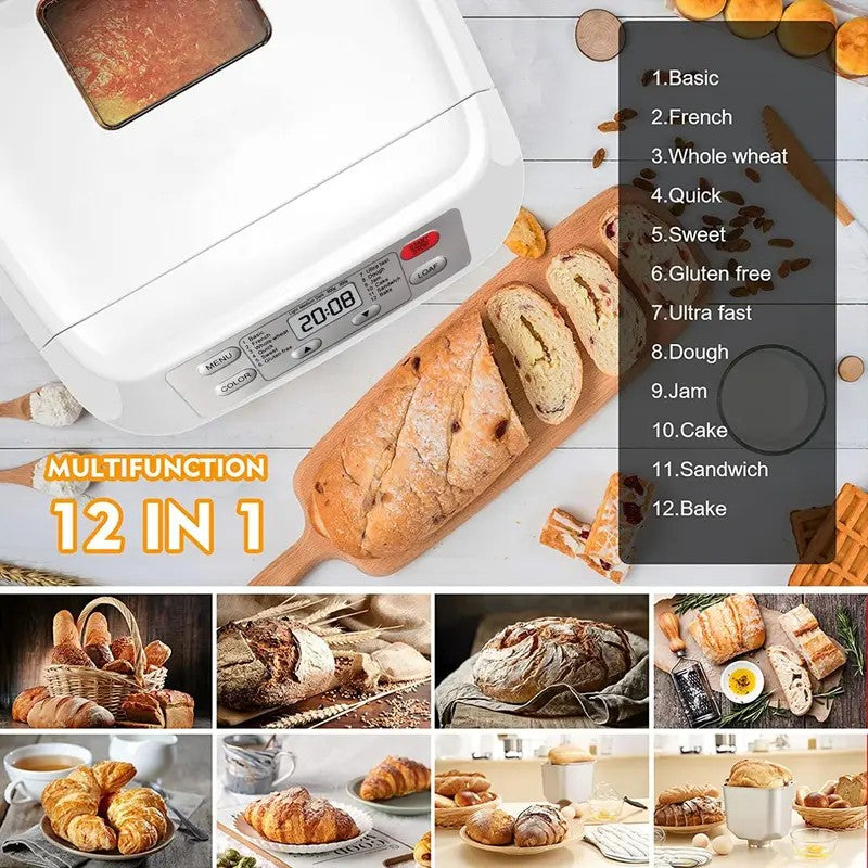 12-in-1 Automatic Bread Maker