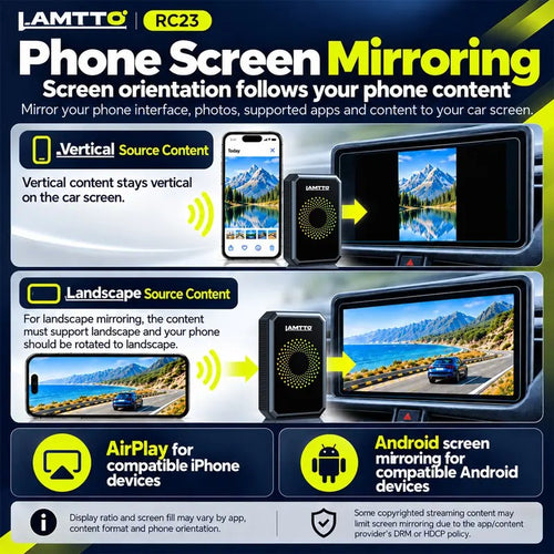 RC23 Wireless CarPlay Adapter for Wired Factory Screens