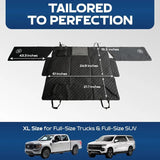 Hard-Bottom Dog Backseat Extender with Door Protection