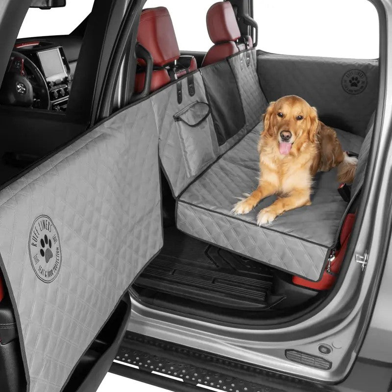 Hard-Bottom Dog Backseat Extender with Door Protection