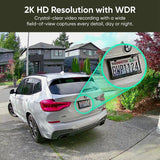 Solar-Powered Pan & Tilt 2K Security Camera