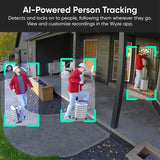 Solar-Powered Pan & Tilt 2K Security Camera