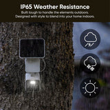 Solar-Powered Pan & Tilt 2K Security Camera