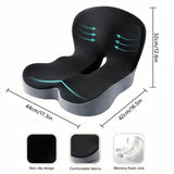 Memory Foam Seat Cushion with Back Support