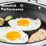 SNOWCLAD Hybrid Nonstick Stainless Steel Cookware Set