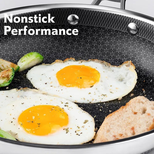 Hybrid Nonstick Stainless Steel Cookware Set