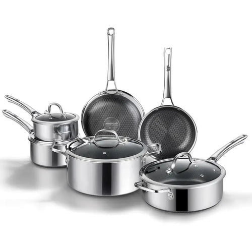 Hybrid Nonstick Stainless Steel Cookware Set
