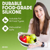 Gevoli Collapsible Colanders with Self-Draining Base