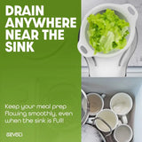 Gevoli Collapsible Colanders with Self-Draining Base