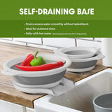 Gevoli Collapsible Colanders with Self-Draining Base