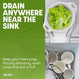 Gevoli Collapsible Colanders with Self-Draining Base