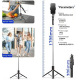Adjustable Phone & Camera Tripod Selfie Stick with Bluetooth Remote