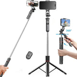 Adjustable Phone & Camera Tripod Selfie Stick with Bluetooth Remote