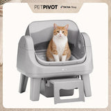 Open-Top Automatic Self-Cleaning Cat Litter Box