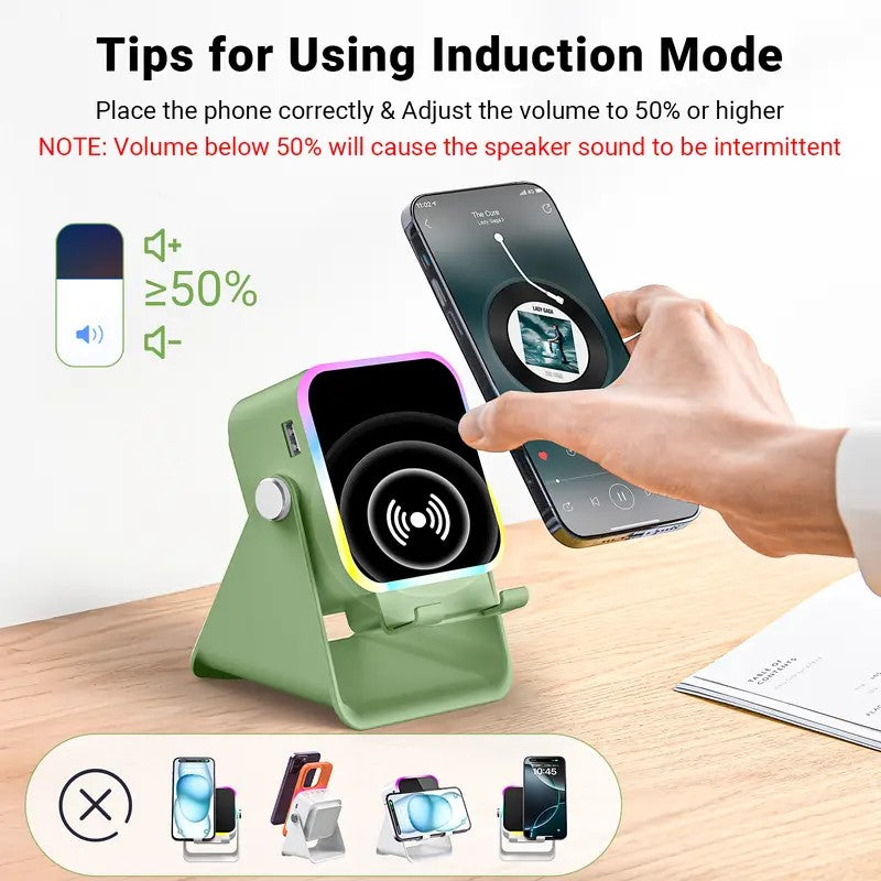 Wireless Induction Speaker Stand