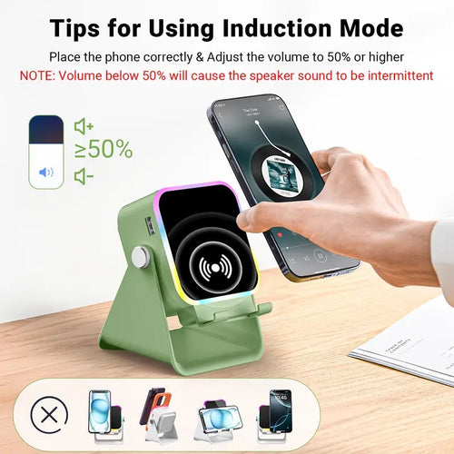 Wireless Induction Speaker Stand