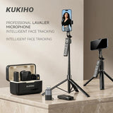 Wireless Lavalier Microphone Set with 2 Mics & Charging Case