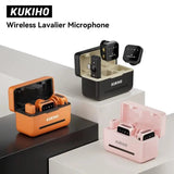 Wireless Lavalier Microphone Set with 2 Mics & Charging Case