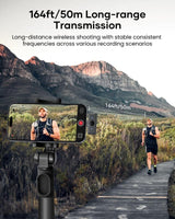 Wireless Lavalier Microphone Set with 2 Mics & Charging Case