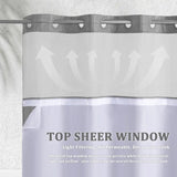 No-Hook Shower Curtain with Snap-In Liner