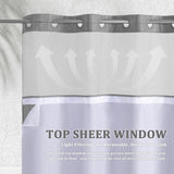 No-Hook Shower Curtain with Snap-In Liner