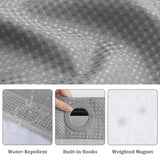 No-Hook Shower Curtain with Snap-In Liner