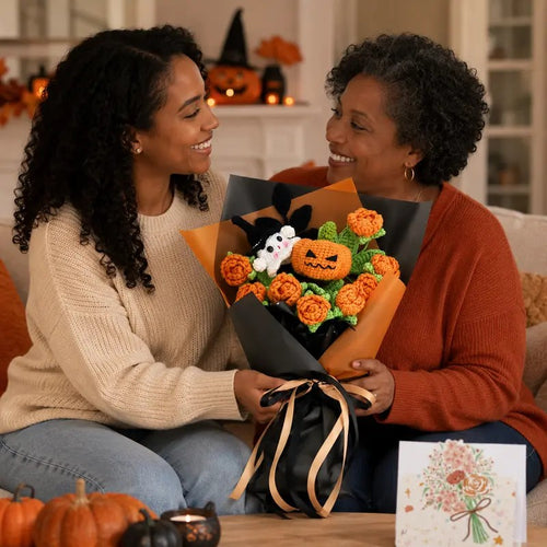 Crochet Halloween Bouquet