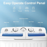 Portable Twin Tub Washer with Spinner