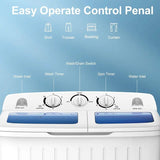 Portable Twin Tub Washer with Spinner