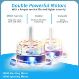 Portable Twin Tub Washer with Spinner