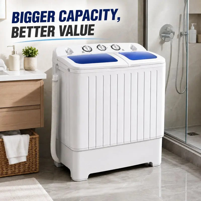 Portable Twin Tub Washer with Spinner