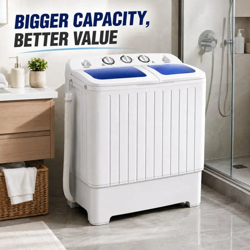 Portable Twin Tub Washer with Spinner