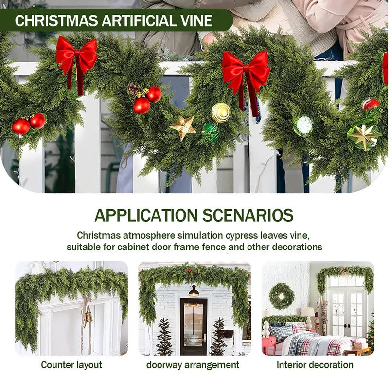 2-Pack 6FT Artificial Cedar Garlands