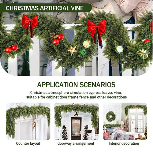 2-Pack 6FT Artificial Cedar Garlands