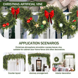 2-Pack Artificial Cedar Garland Set